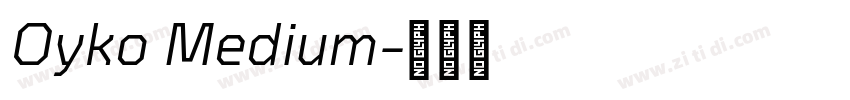 Oyko Medium字体转换